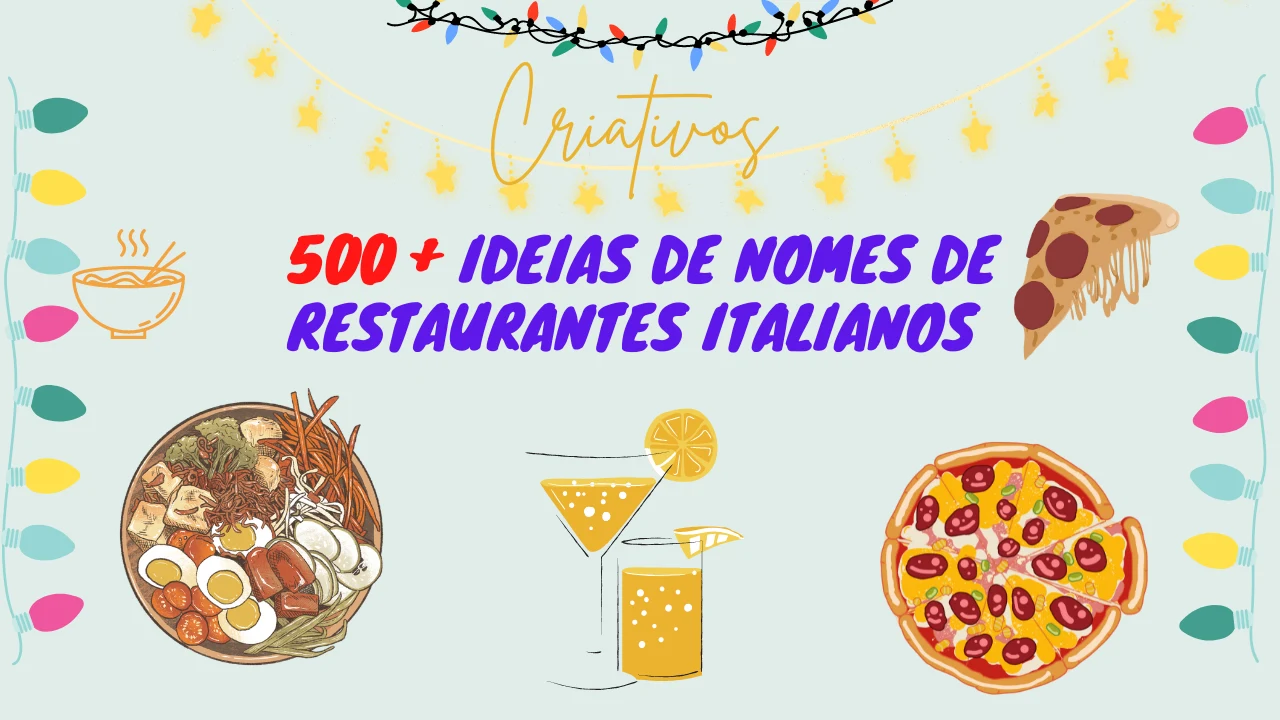 Ideias De Nomes De Restaurantes Italianos Criativos